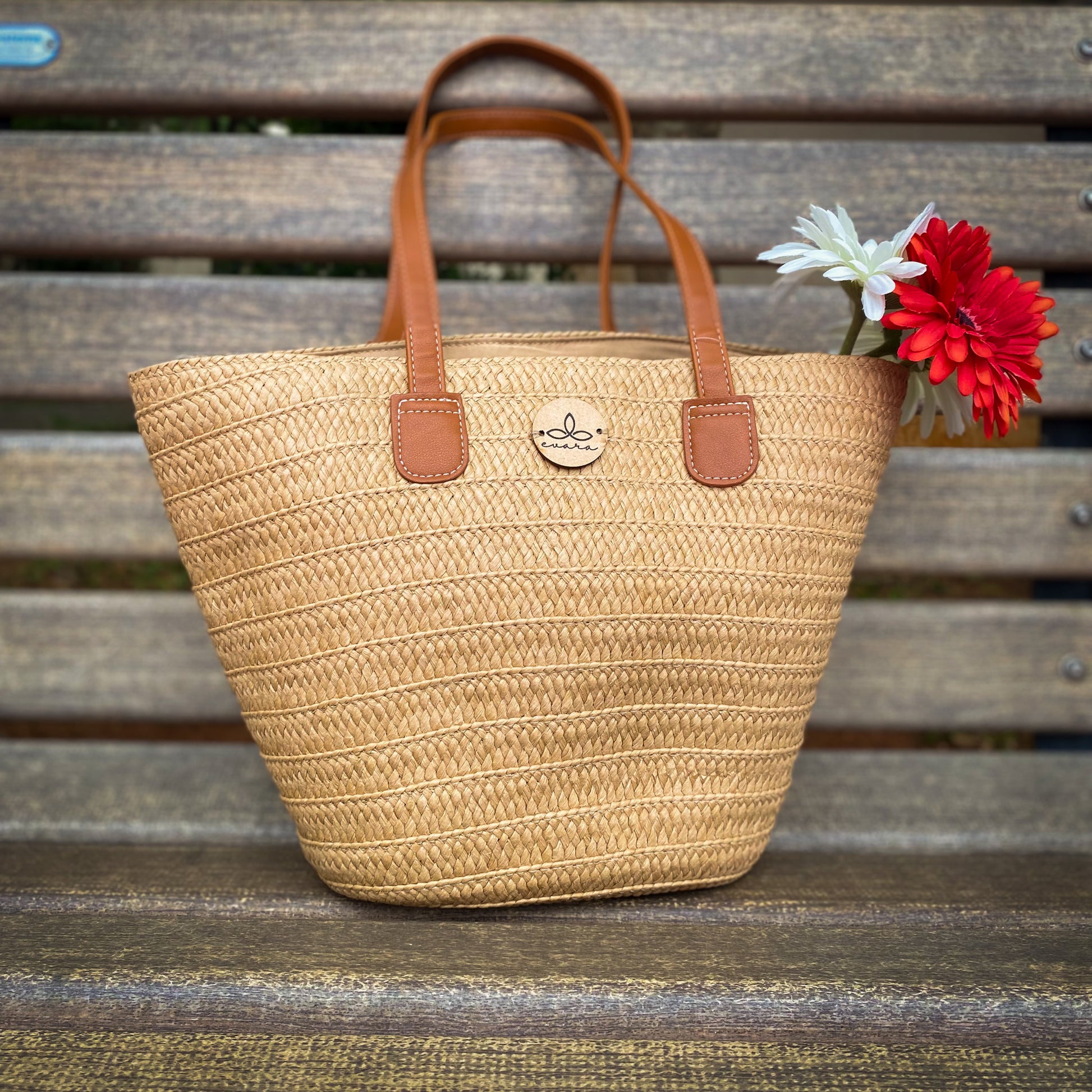 Evara’s premium handcrafted handbag made from 100% natural banana fiber, showcasing a sustainable woven texture, structured silhouette, and minimalist eco-conscious design. Features include a durable zip closure, reinforced handles, soft cotton lining, and a spacious interior—perfect for everyday use, work, or travel. Lightweight, biodegradable, and stylish, it’s an ideal accessory for conscious consumers embracing slow fashion.